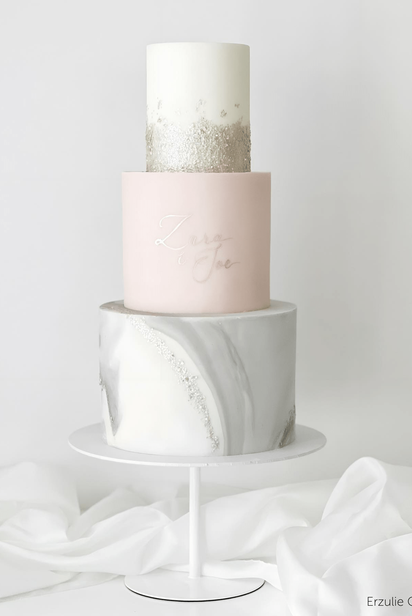 12" White Stiletto Cake Pedestal - Prop Options