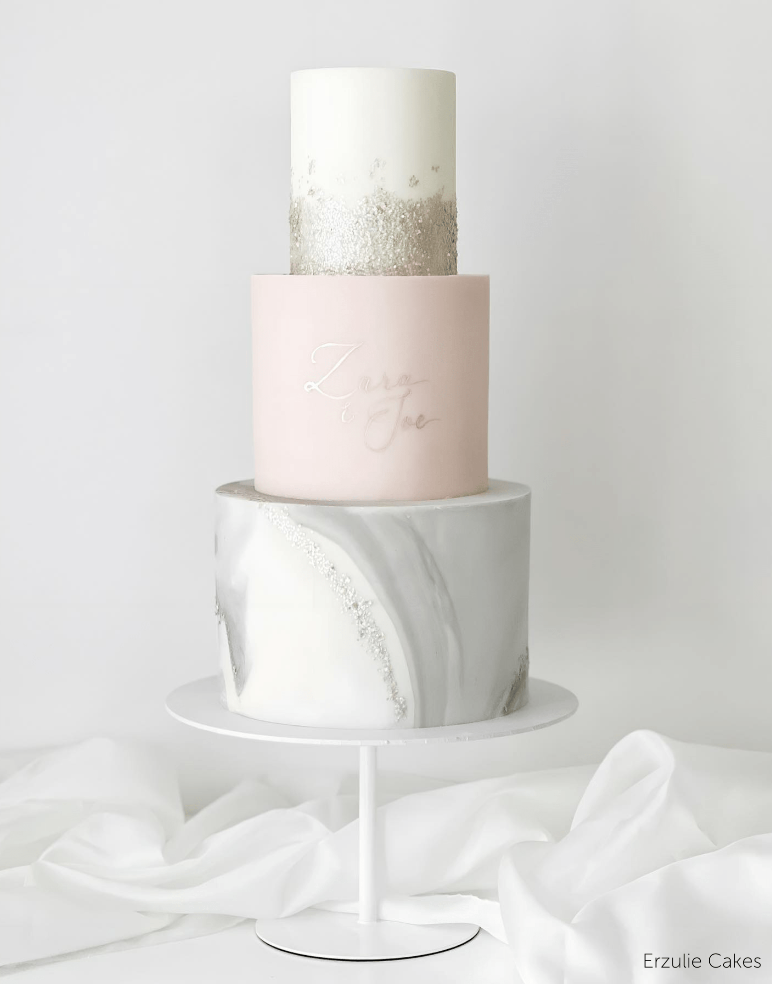 12" White Stiletto Cake Pedestal - Prop Options