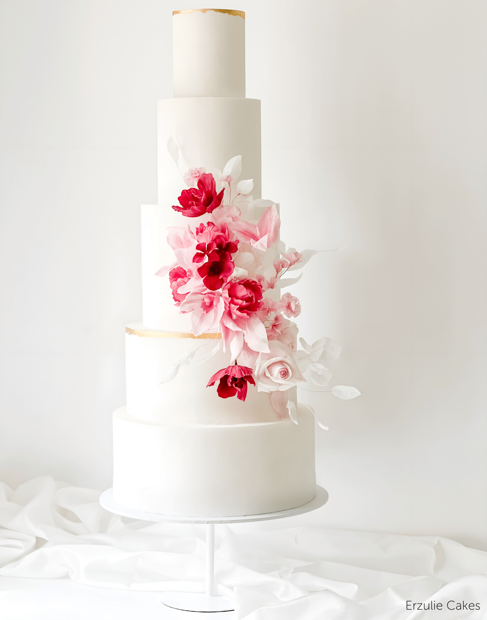 12" White Stiletto Cake Pedestal - Prop Options