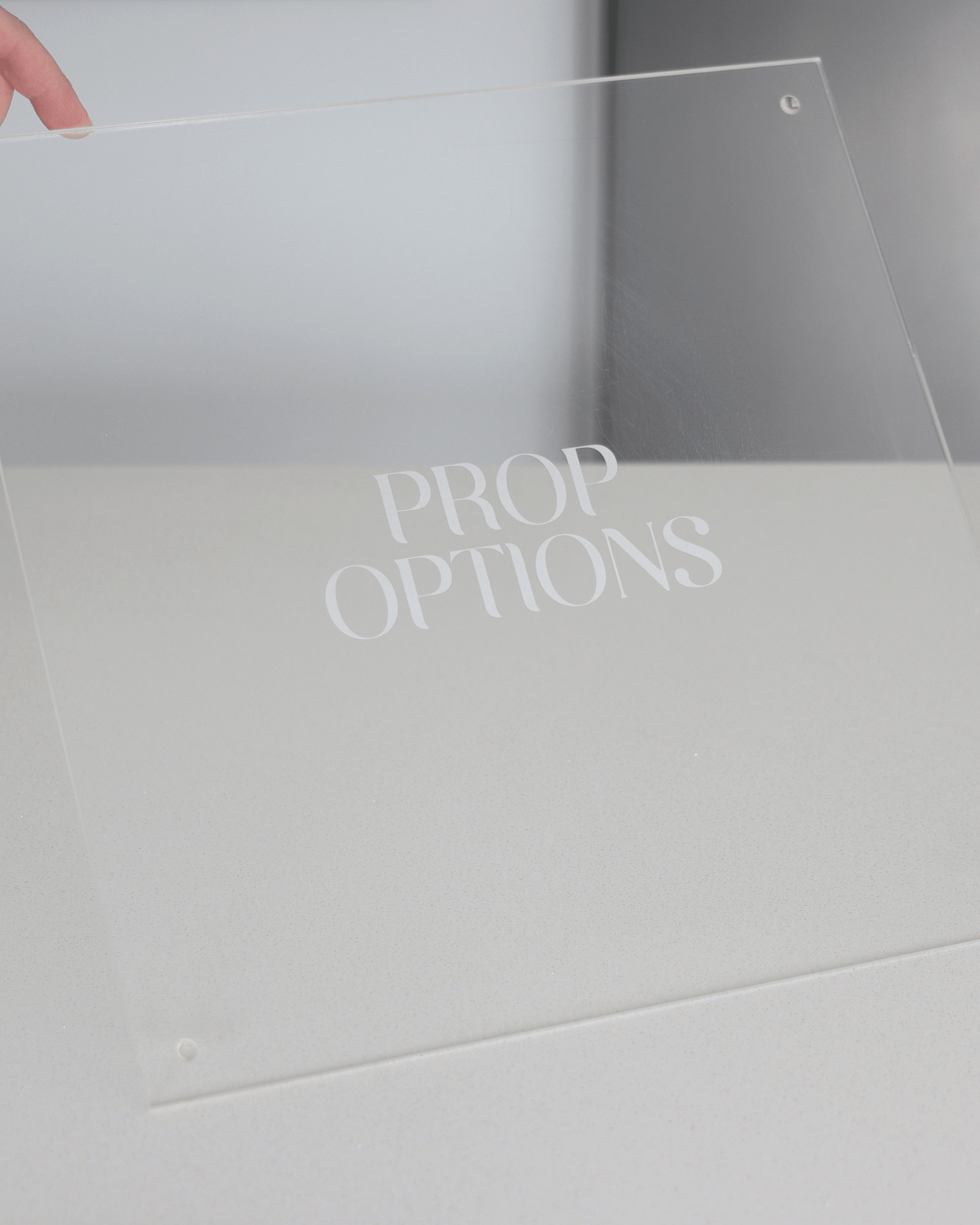 14” Square acrylic work board - Prop Options