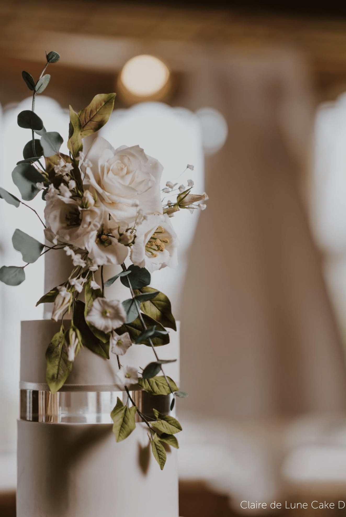 30mm Round Clear Ultra Polished Acrylic Cake Spacer - Prop Options