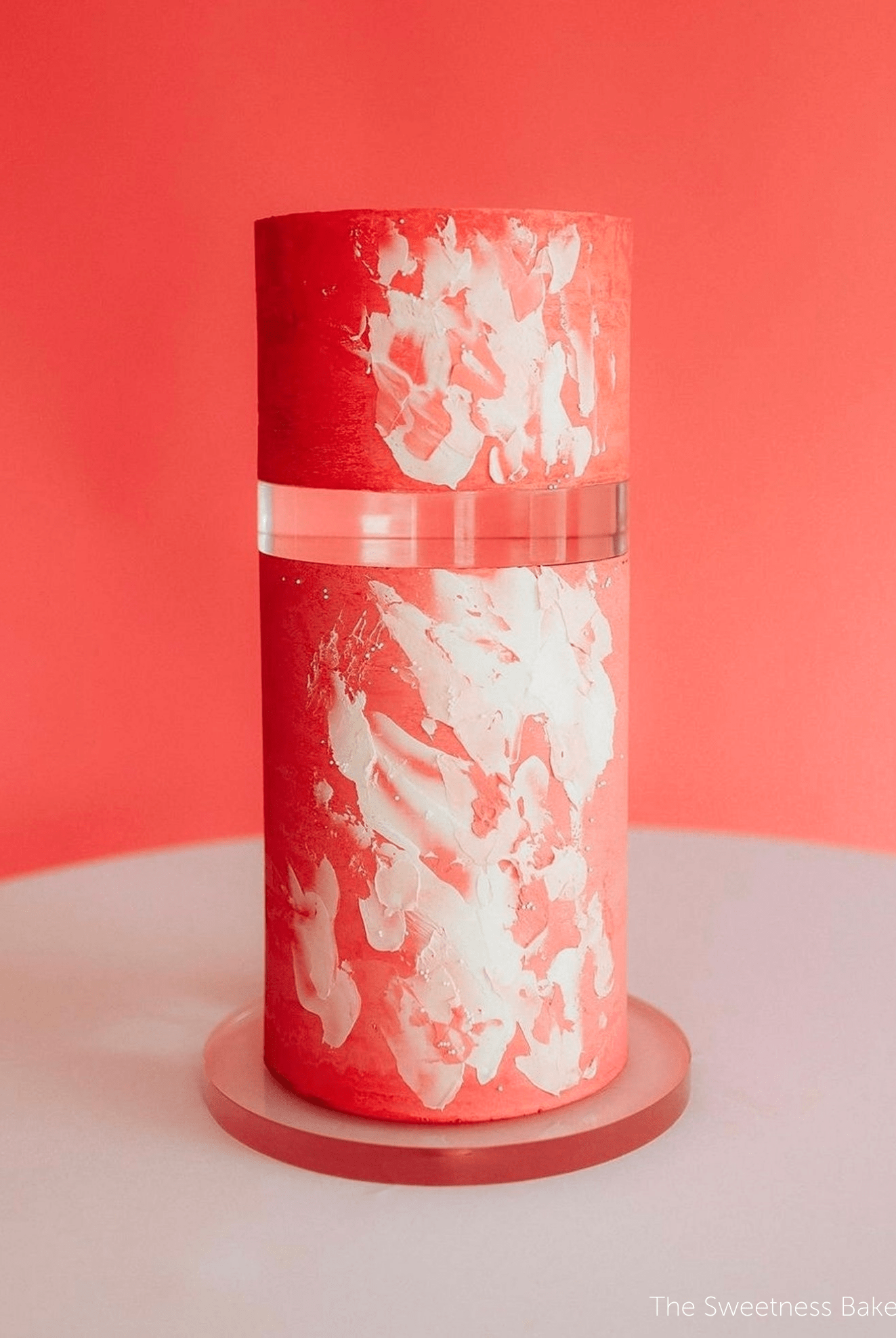 30mm Round Clear Ultra Polished Acrylic Cake Spacer - Prop Options