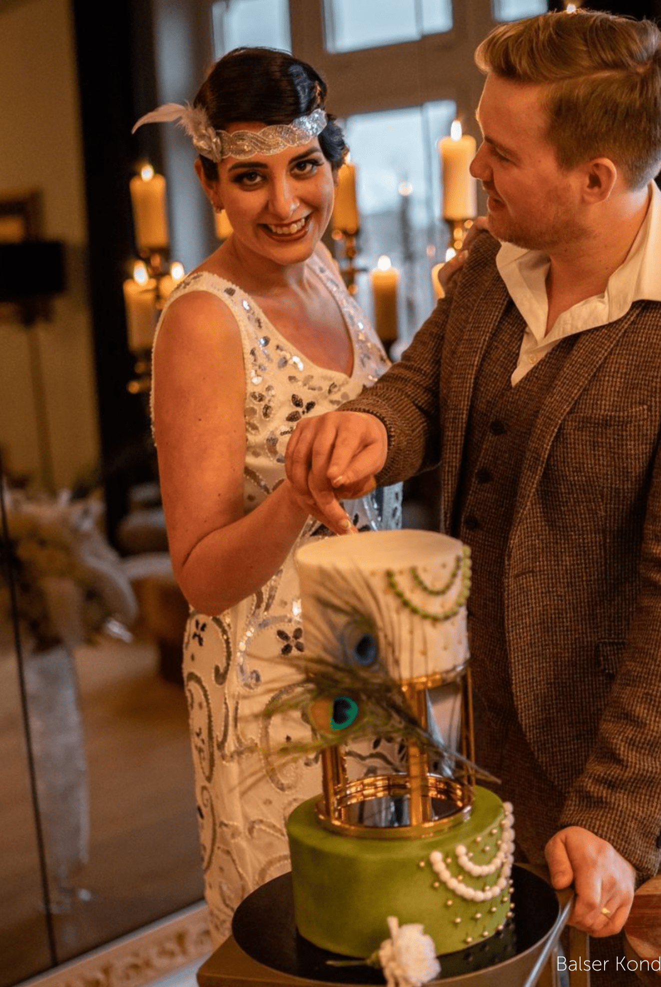 6" Round Metallic Cake Separator - Prop Options