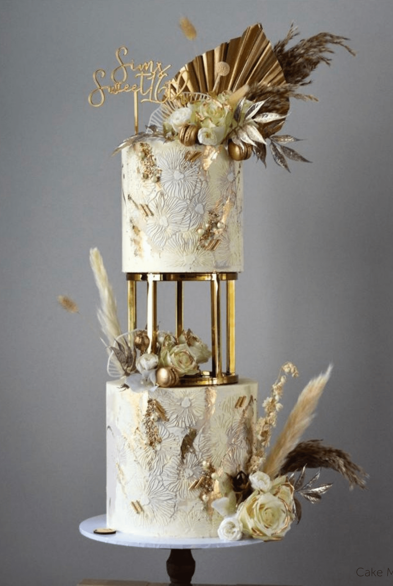 6" Round Metallic Cake Separator - Prop Options