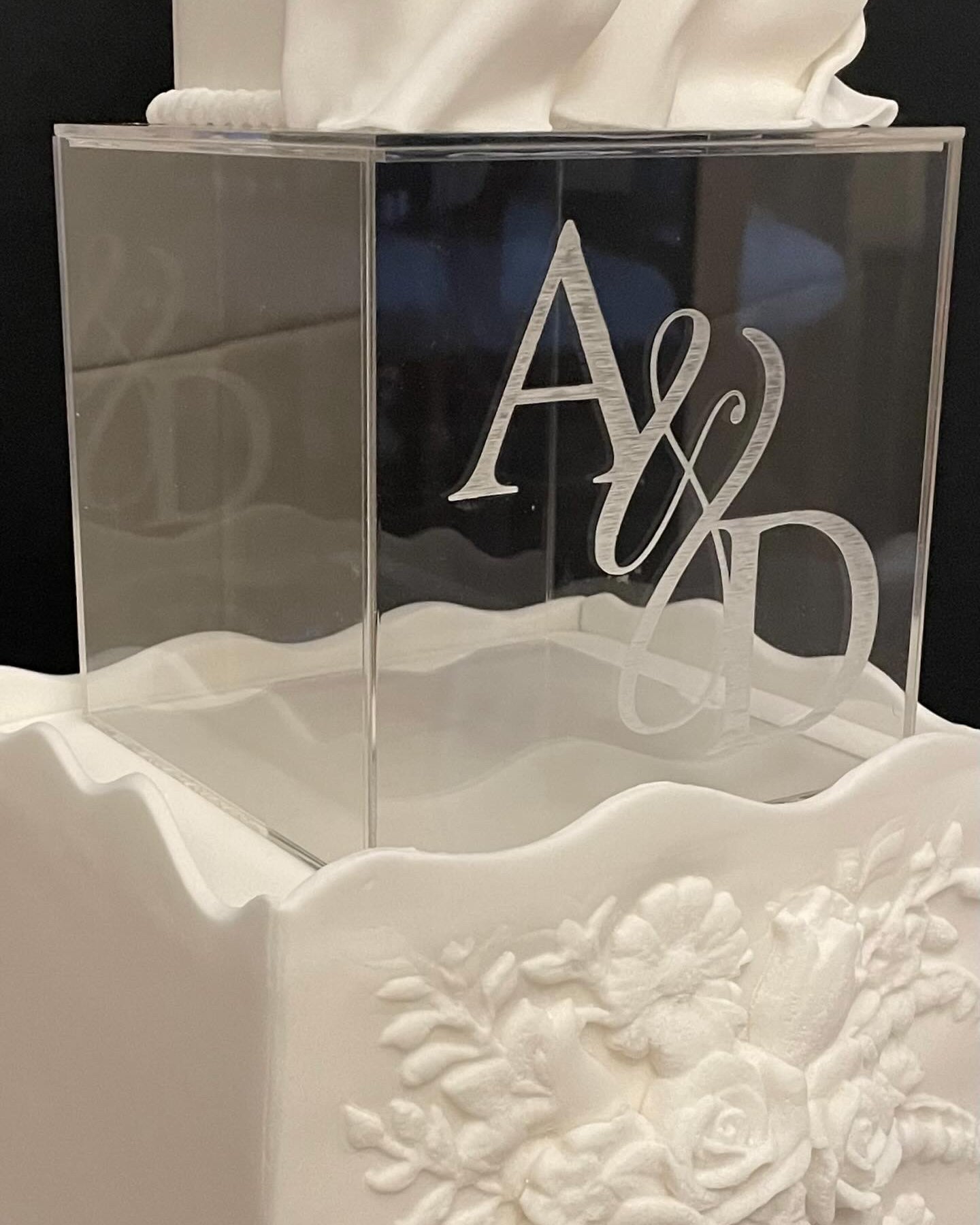 Personalised Square Acrylic Fillable Clear Tiers - Prop Options