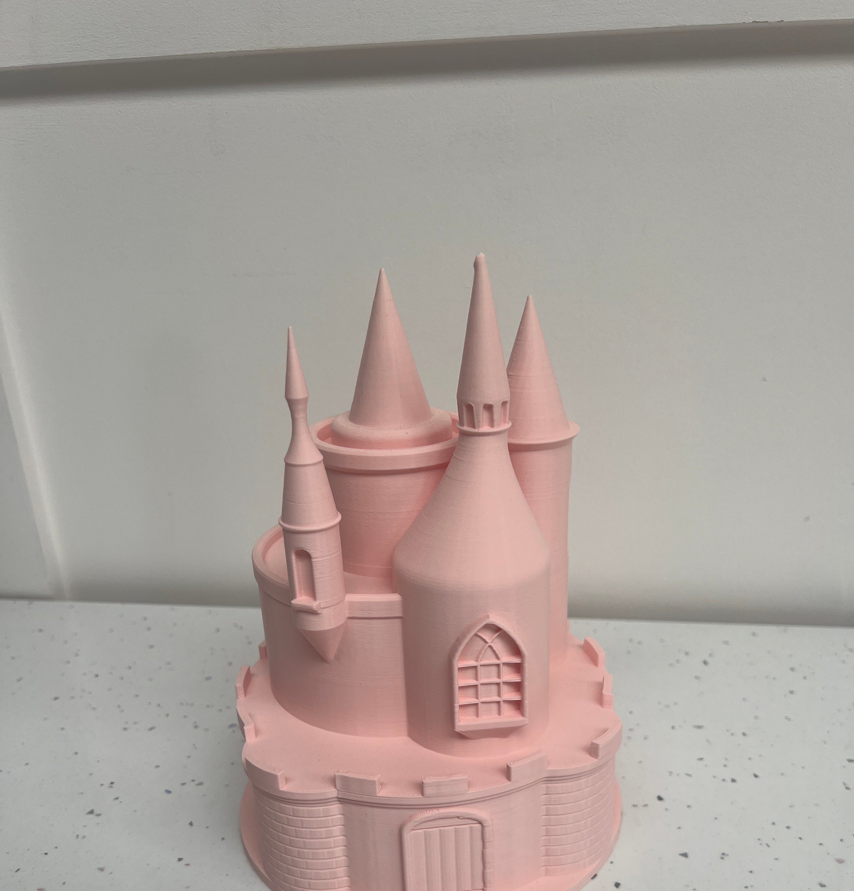 Outlet 6" Prop Castle Cake Separator - Pink - Misprint - Prop Options