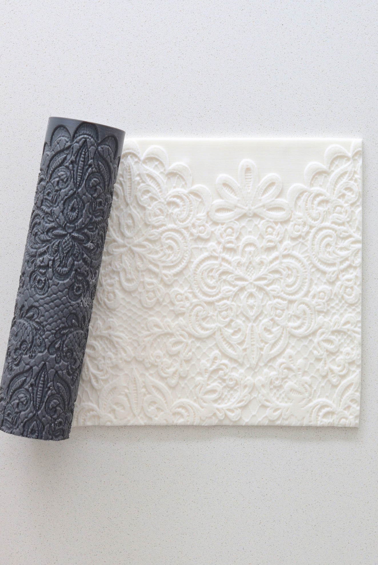 91 - Parisian Bloom - Prop Options × EKats Collection – Luxury Texture Rolling Pins