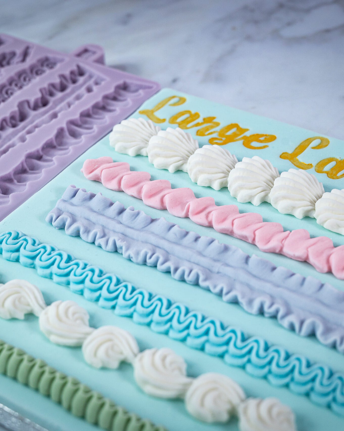 Large Lambeth Borders Silicone Mould
