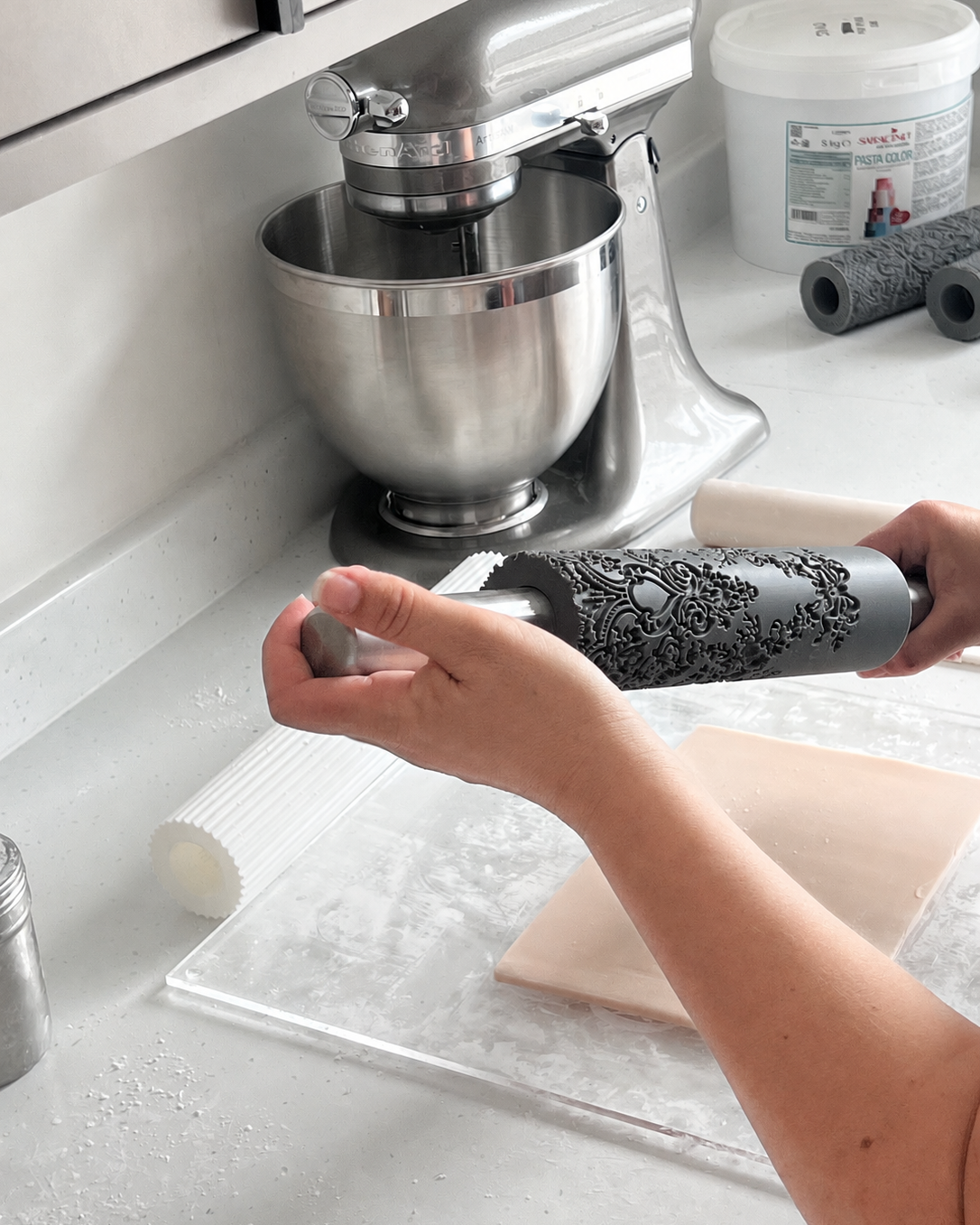 ErgoPin Ergonomic Rolling Pin Handle - Prop Options