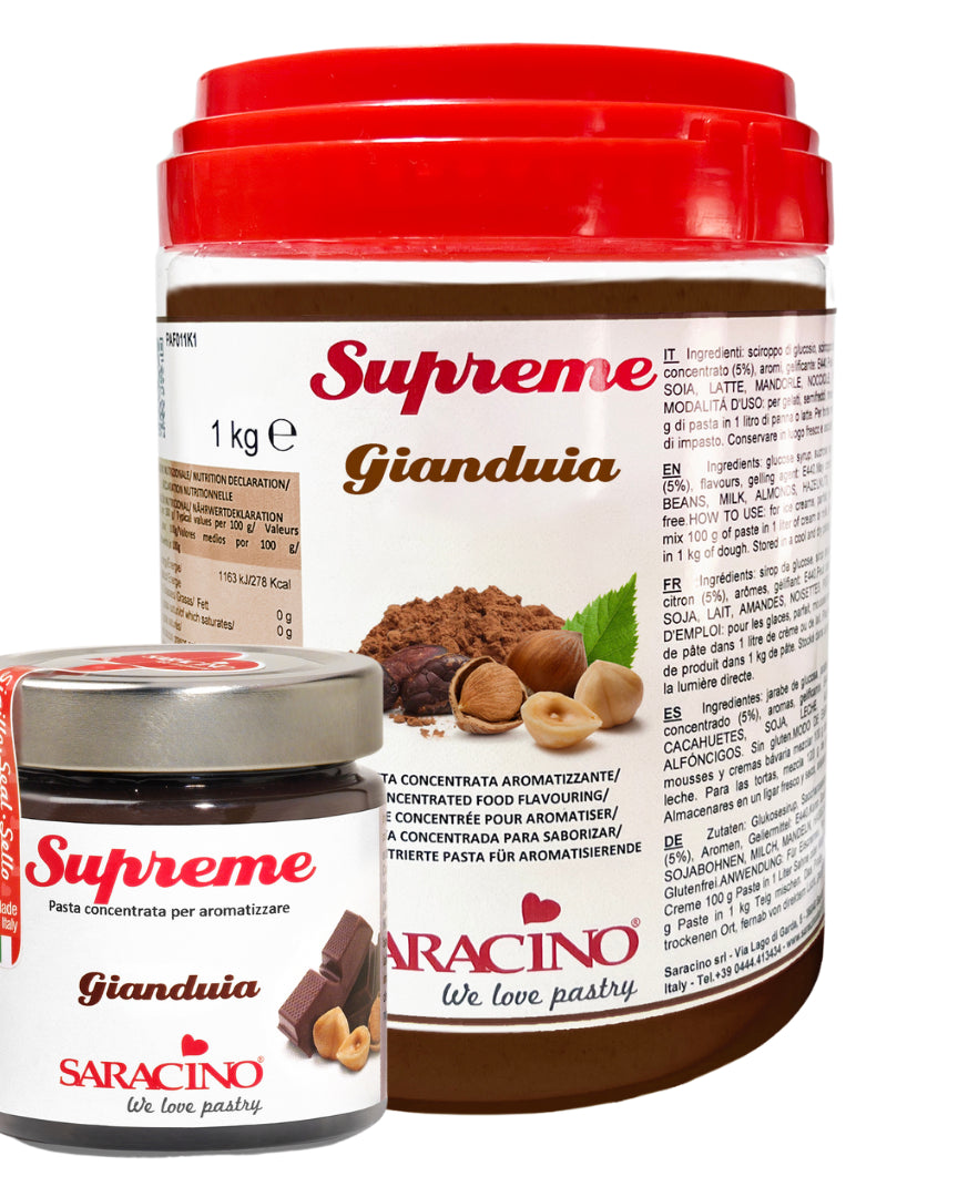 Saracino Chocolate Hazelnut Flavour Paste - 200g & 1kg