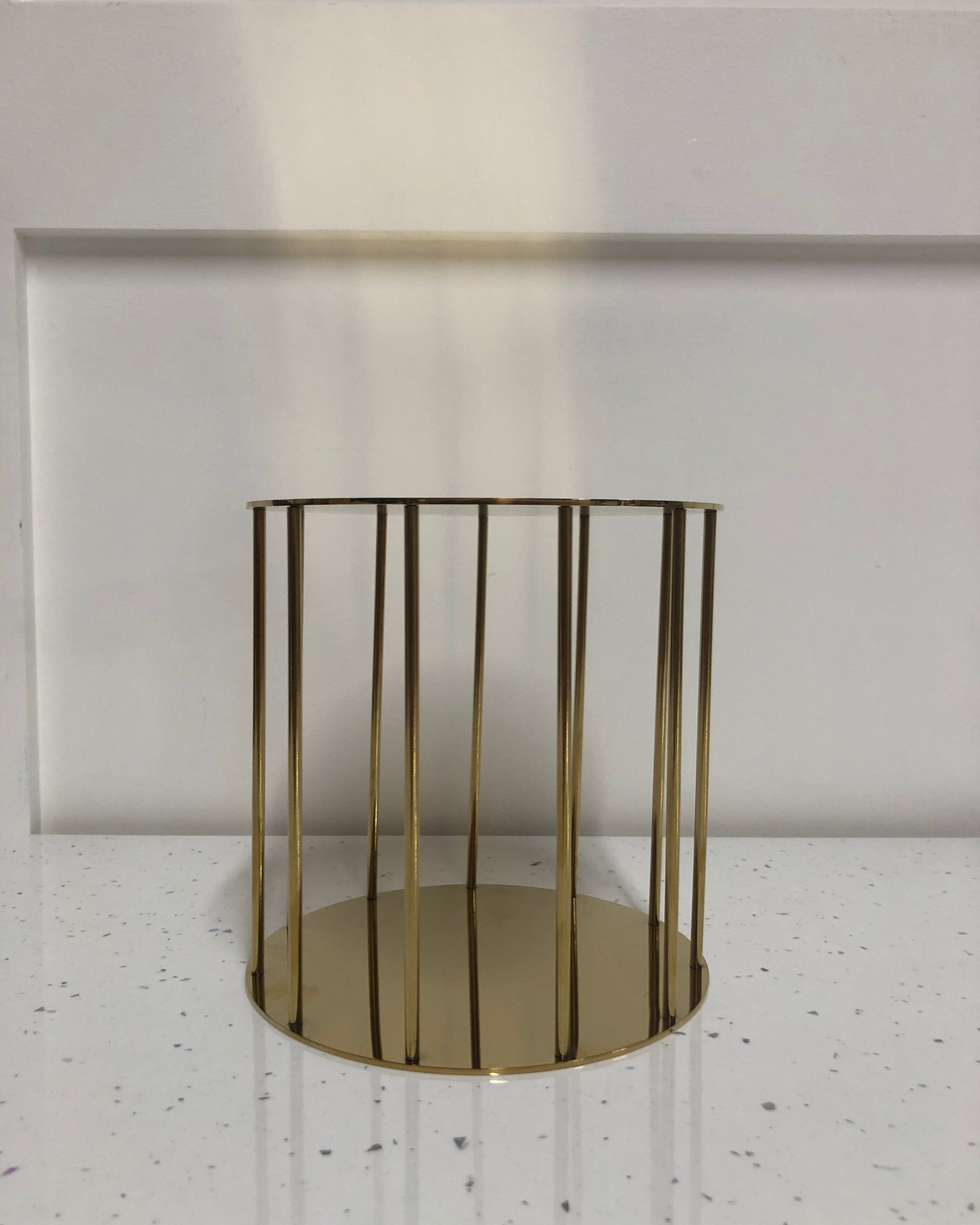 Outlet Large Metallic Gold Birdcage Cake Separator - Imperfect - Prop Options