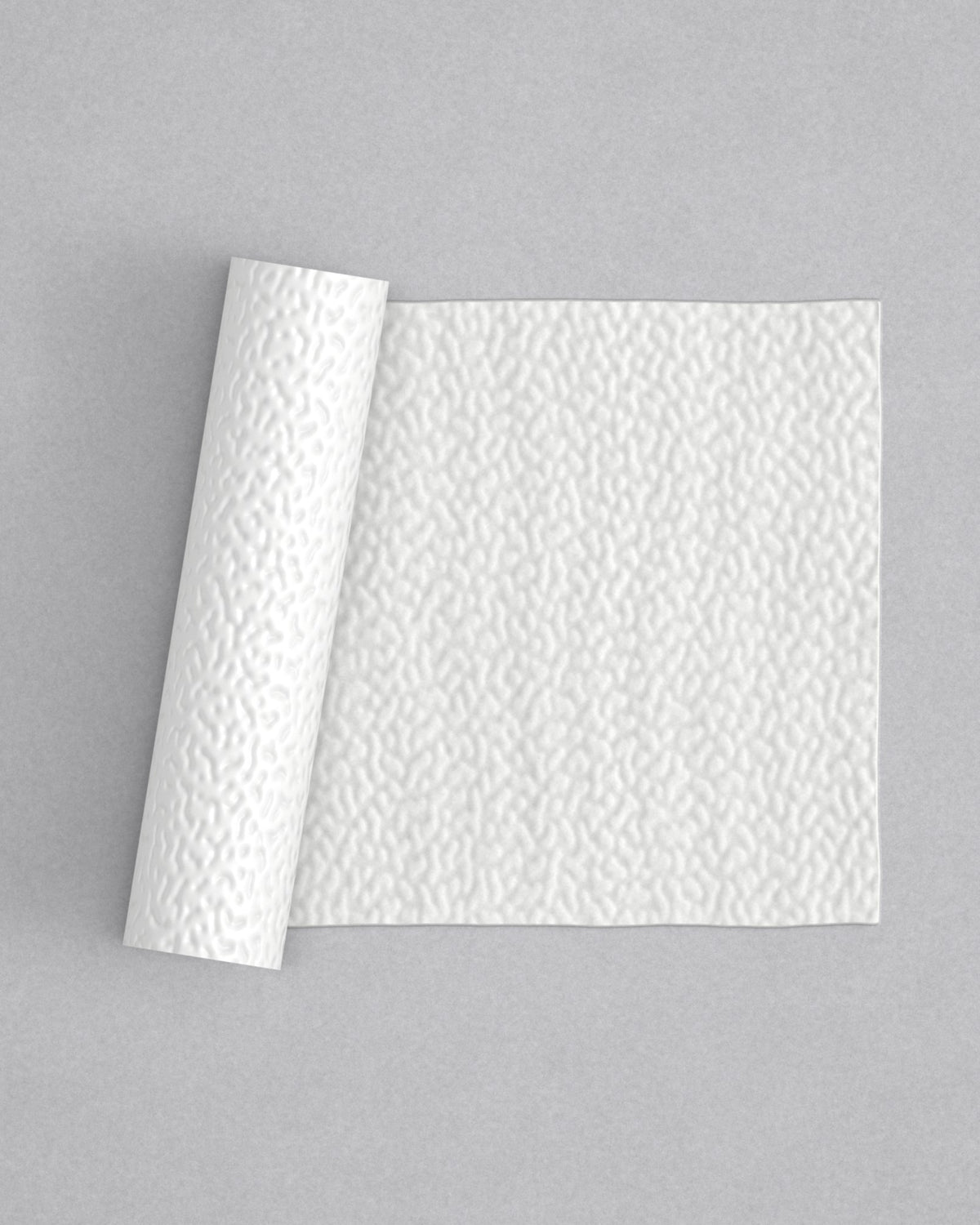 No.58 Stephanie mini 4" texture rolling pin with its pattern rolled out on white fondant - Prop Options