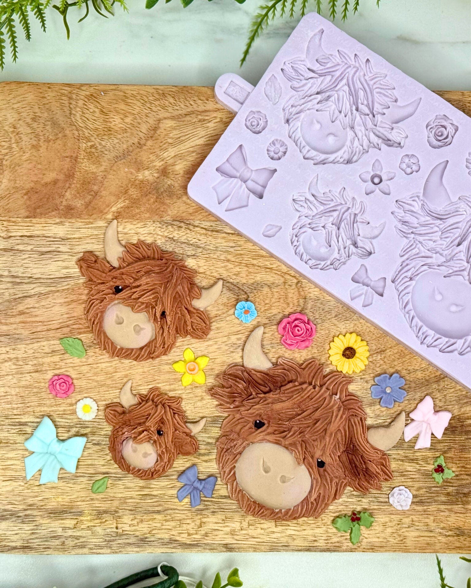 Highland Cow Silicone Mould