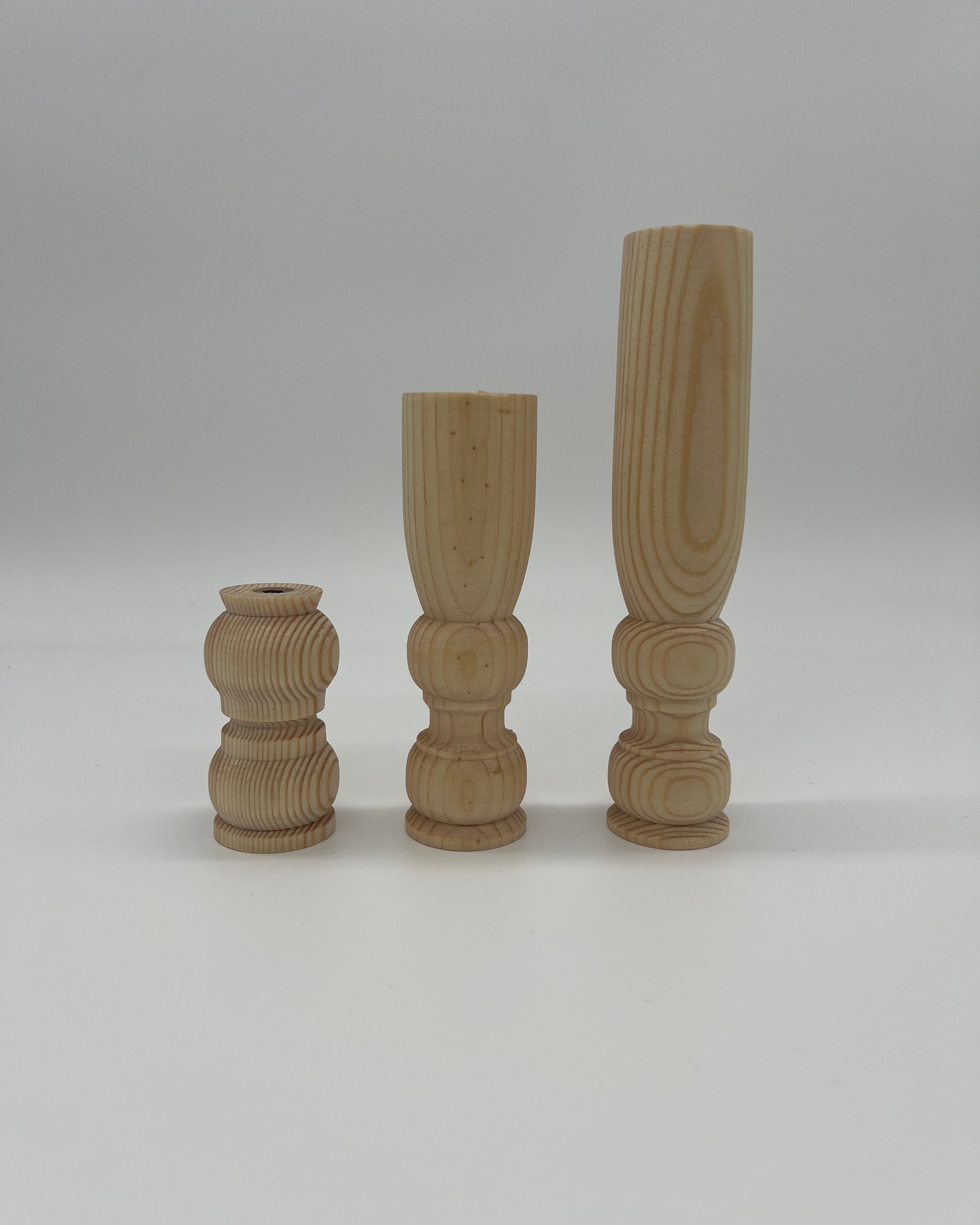 Additional Birch Pedestal Wooden Middles - The Scandinavian Collection - Prop Options