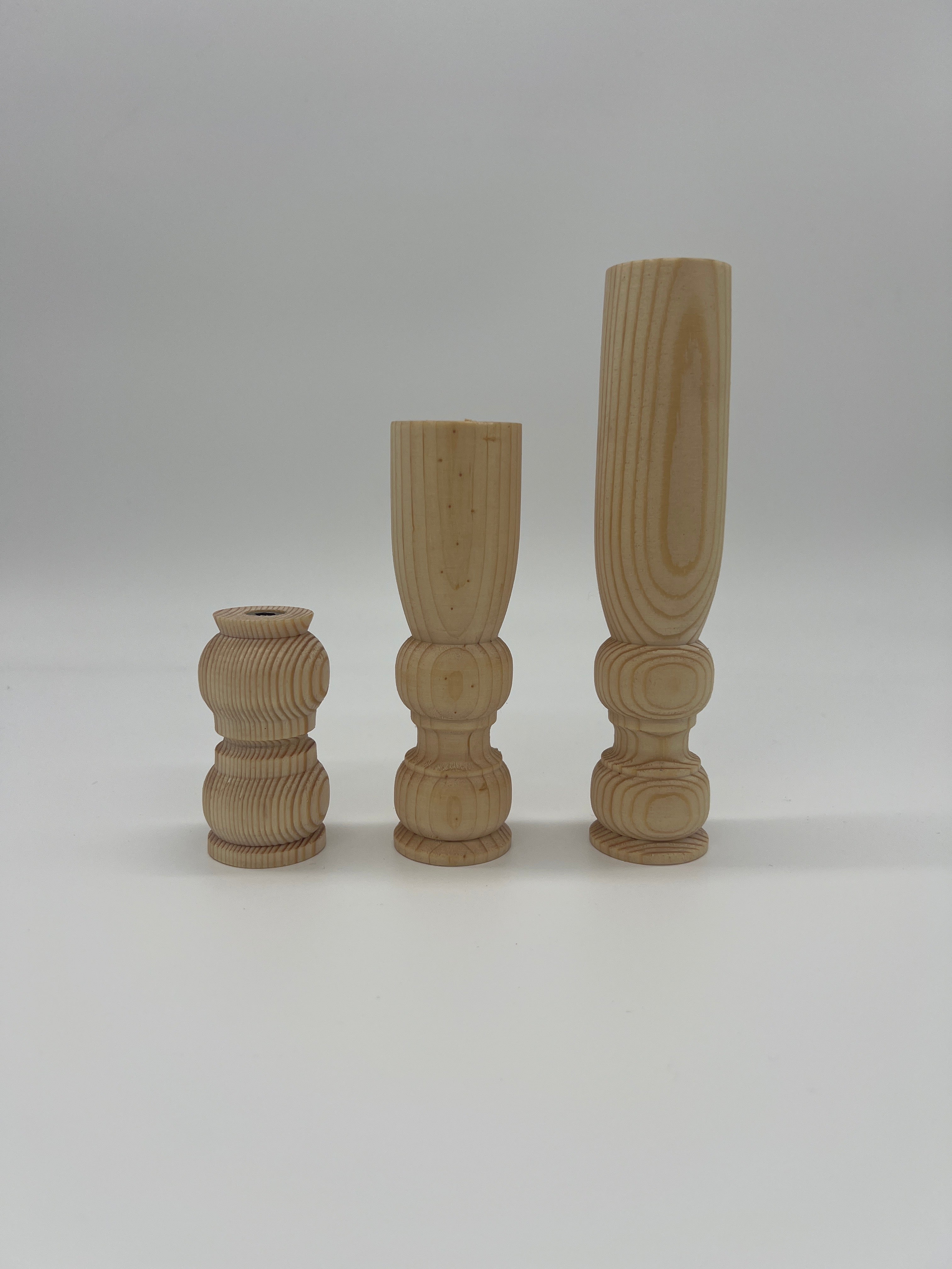 Additional Birch Pedestal Wooden Middles - The Scandinavian Collection - Prop Options