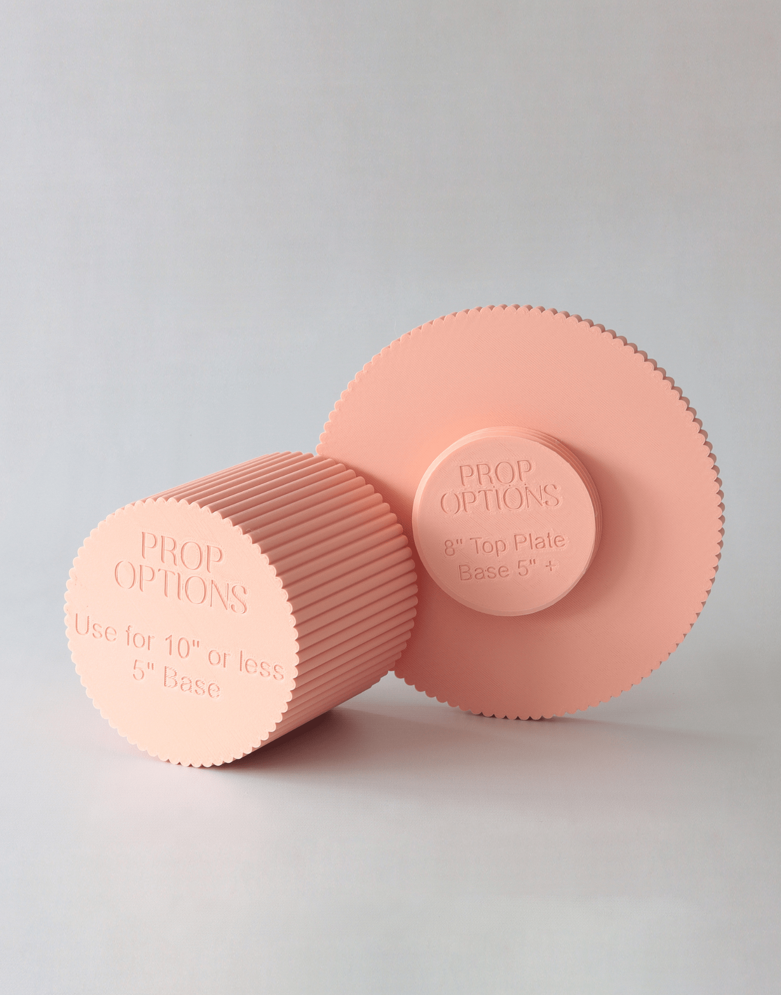 Birthday Bish Pastel Round Reeded Cake Stand - Prop Options