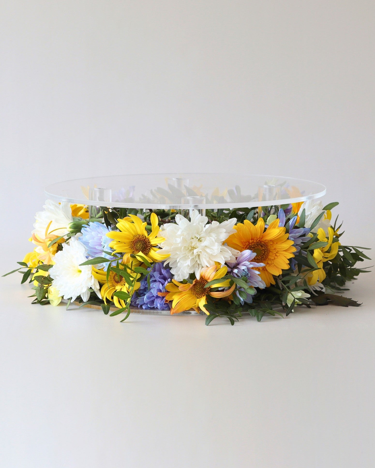 Clear Acrylic Flower Display Cake Stand - Prop Options