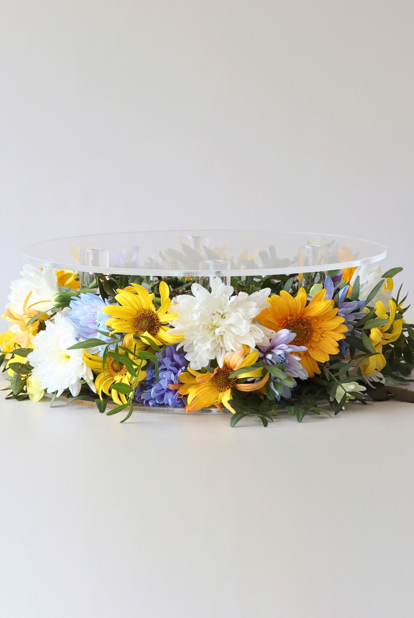 Clear Acrylic Flower Display Cake Stand - Prop Options