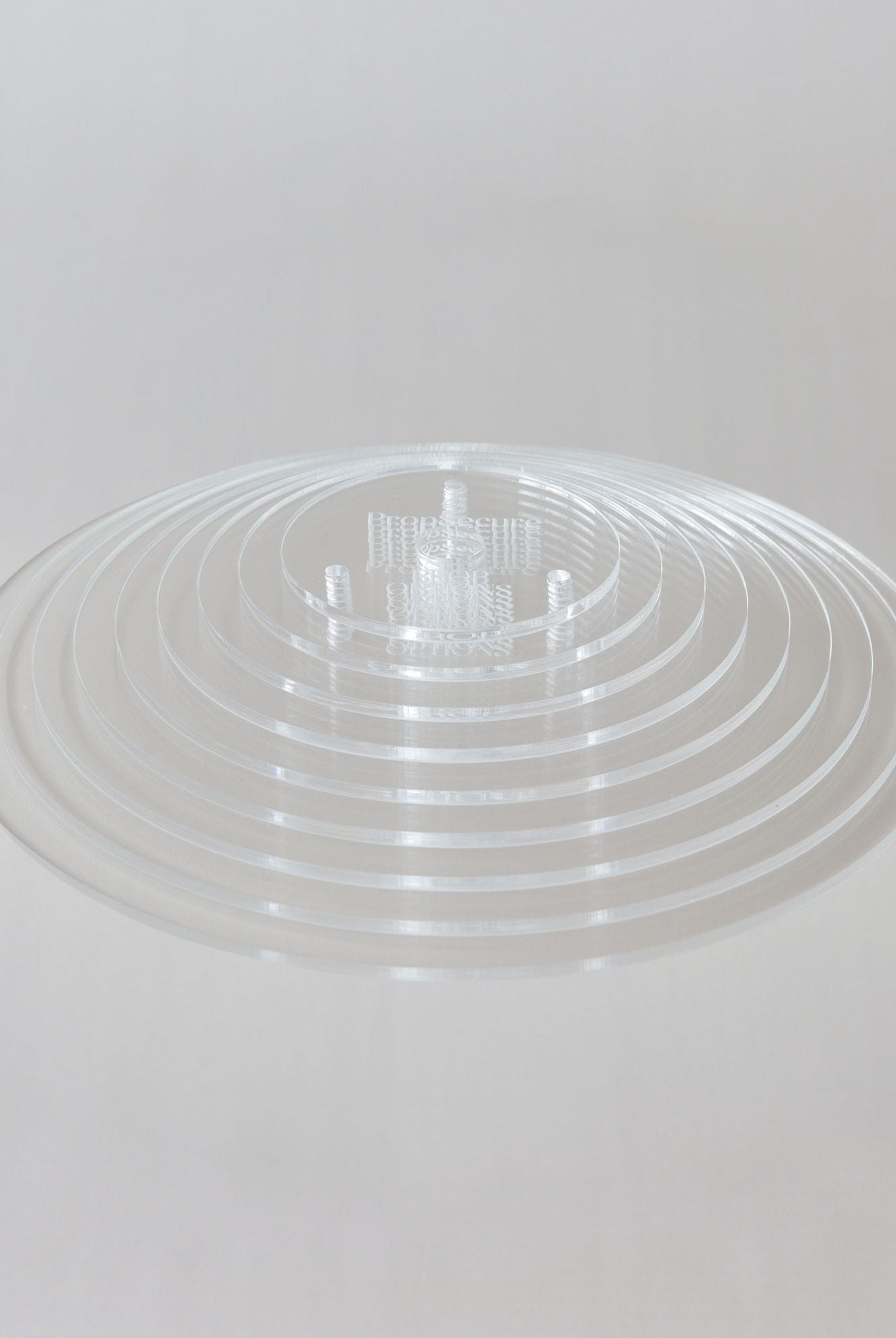 Round Premium Reusable Acrylic Cake Board - PropSecure® - Prop Options