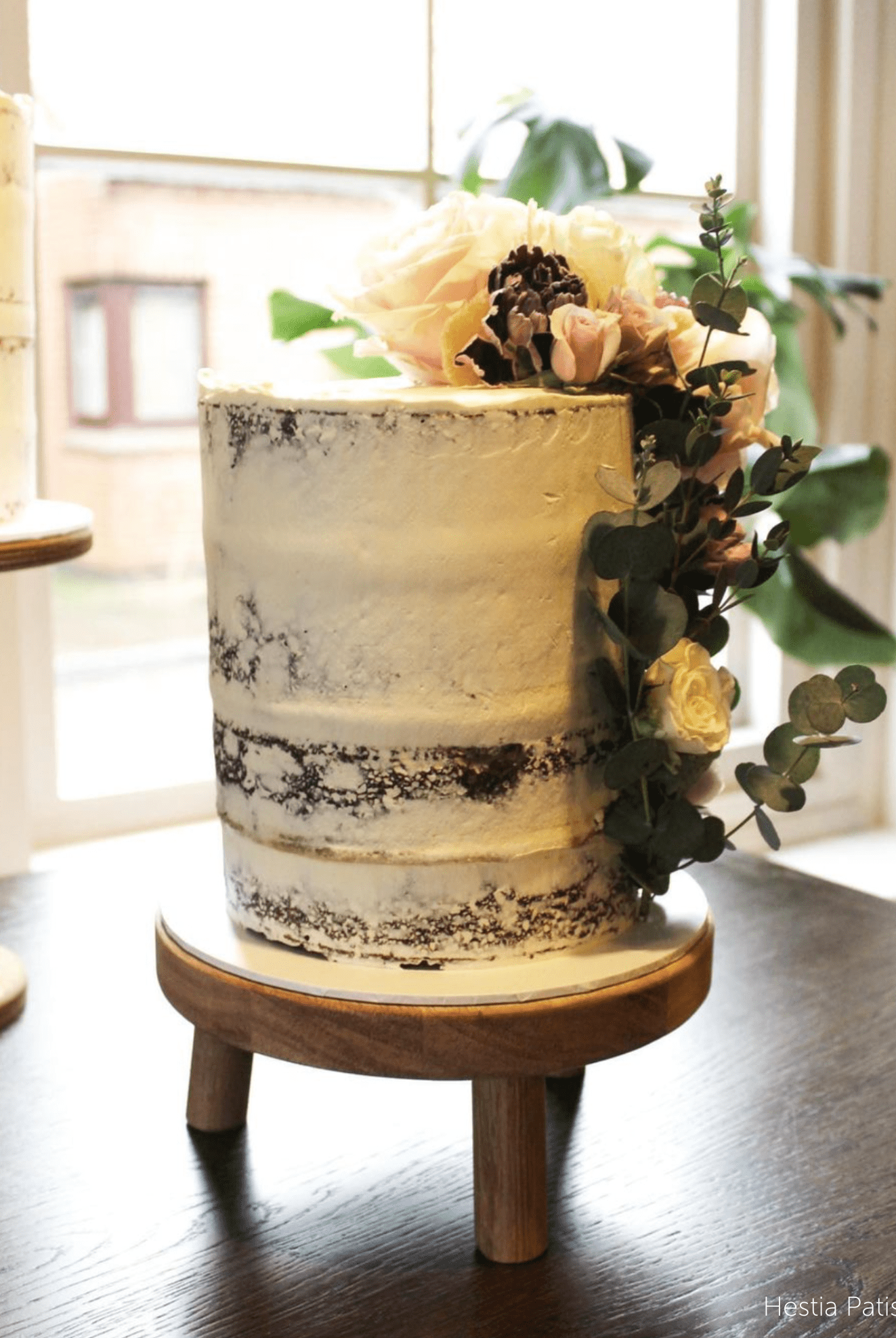 Solid Oak Tripod Cake Stand - Prop Options