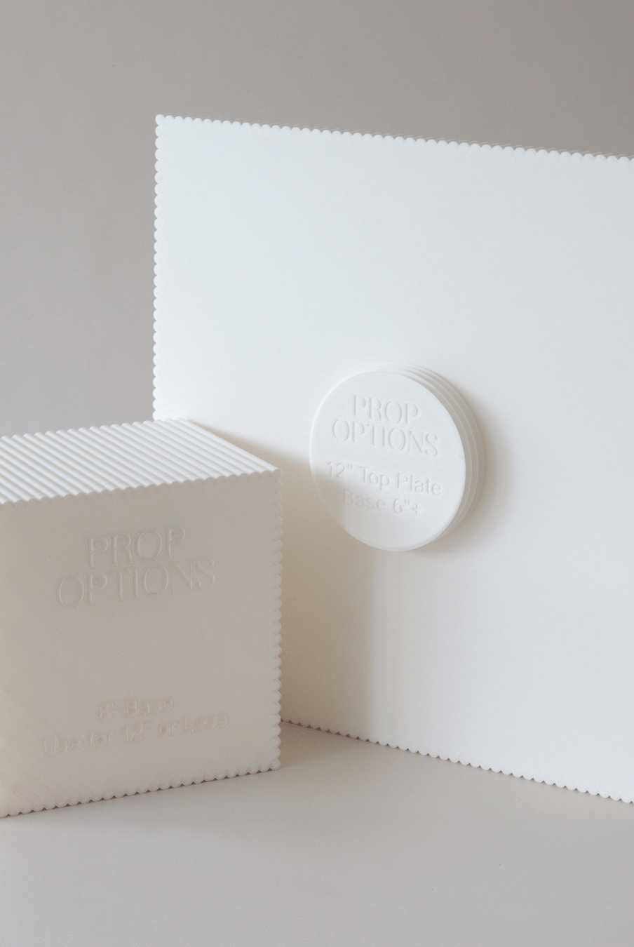 Square Reeded Cake Stand - Prop Options