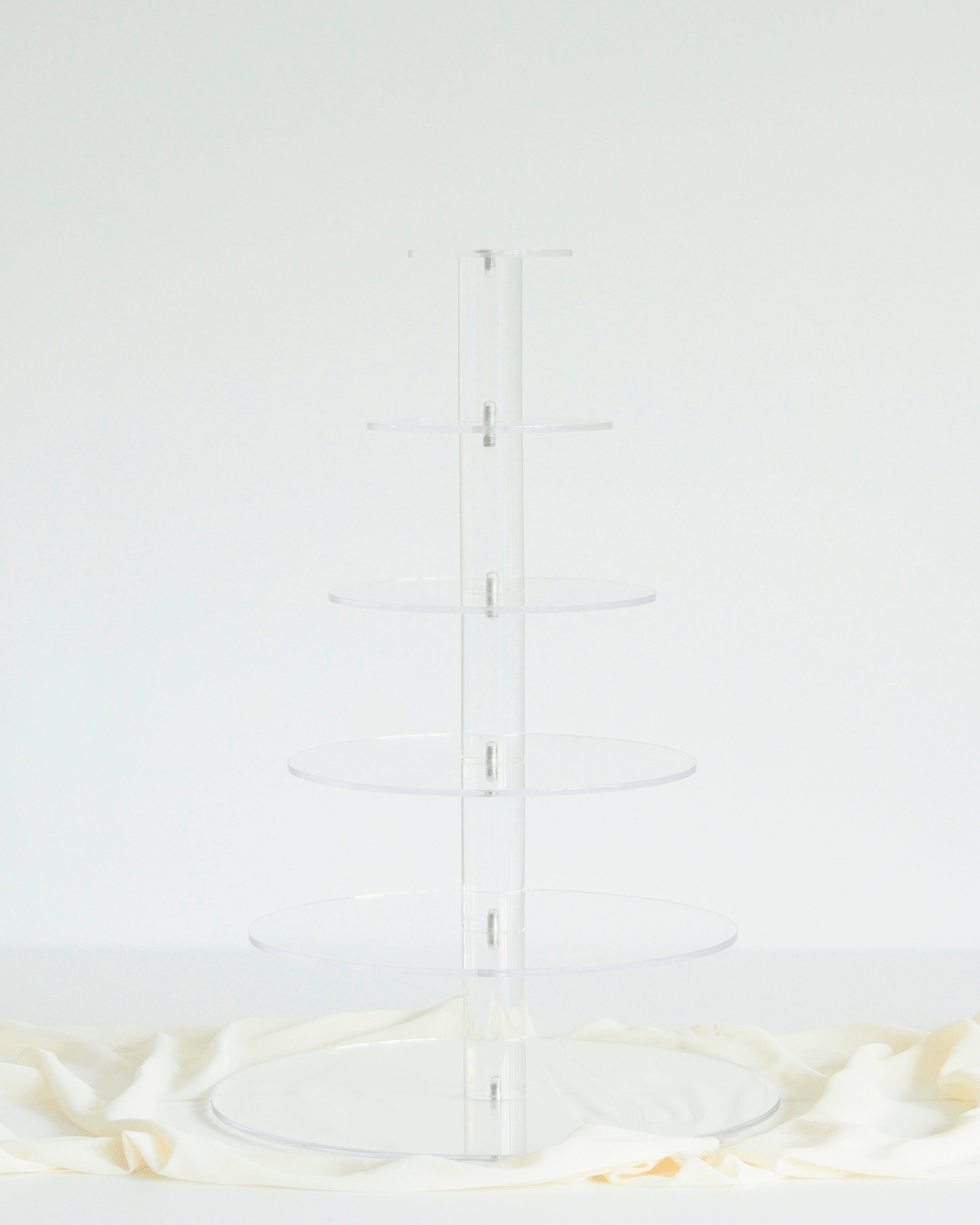 Ultra Adjustable 6 Tier Acrylic Cupcake Display Stand - Prop Options
