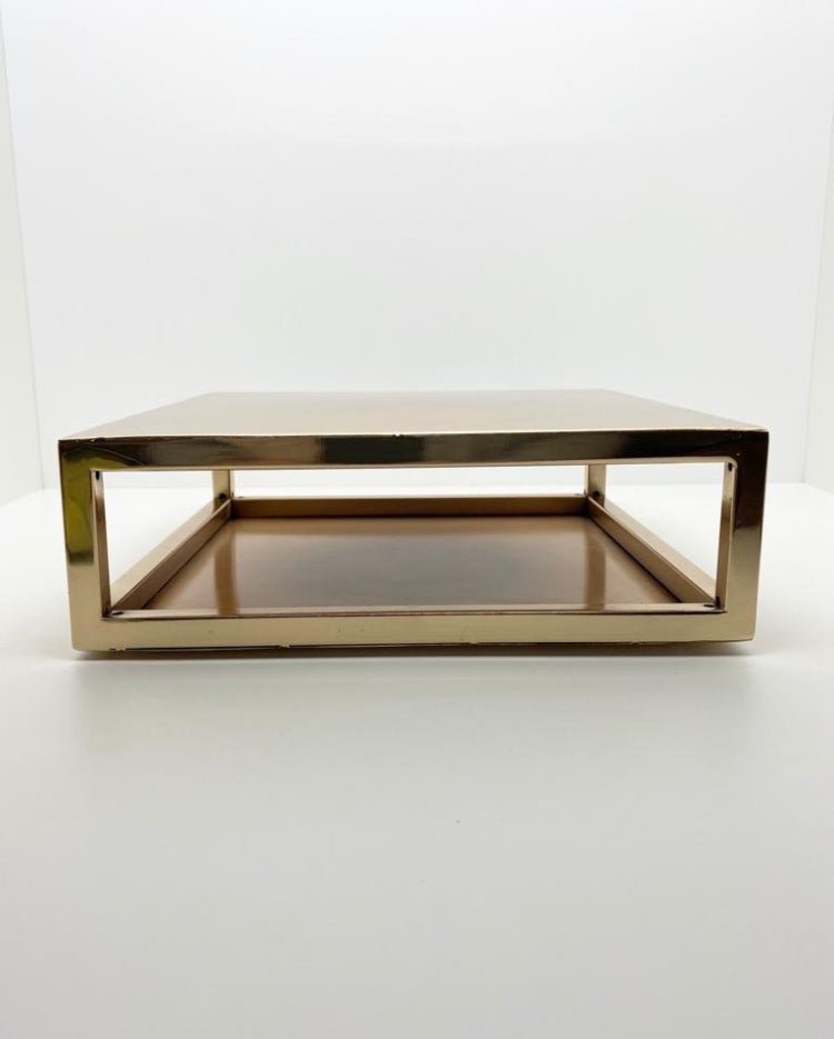 10" Rectangle Metallic Cake Separator - Prop Options