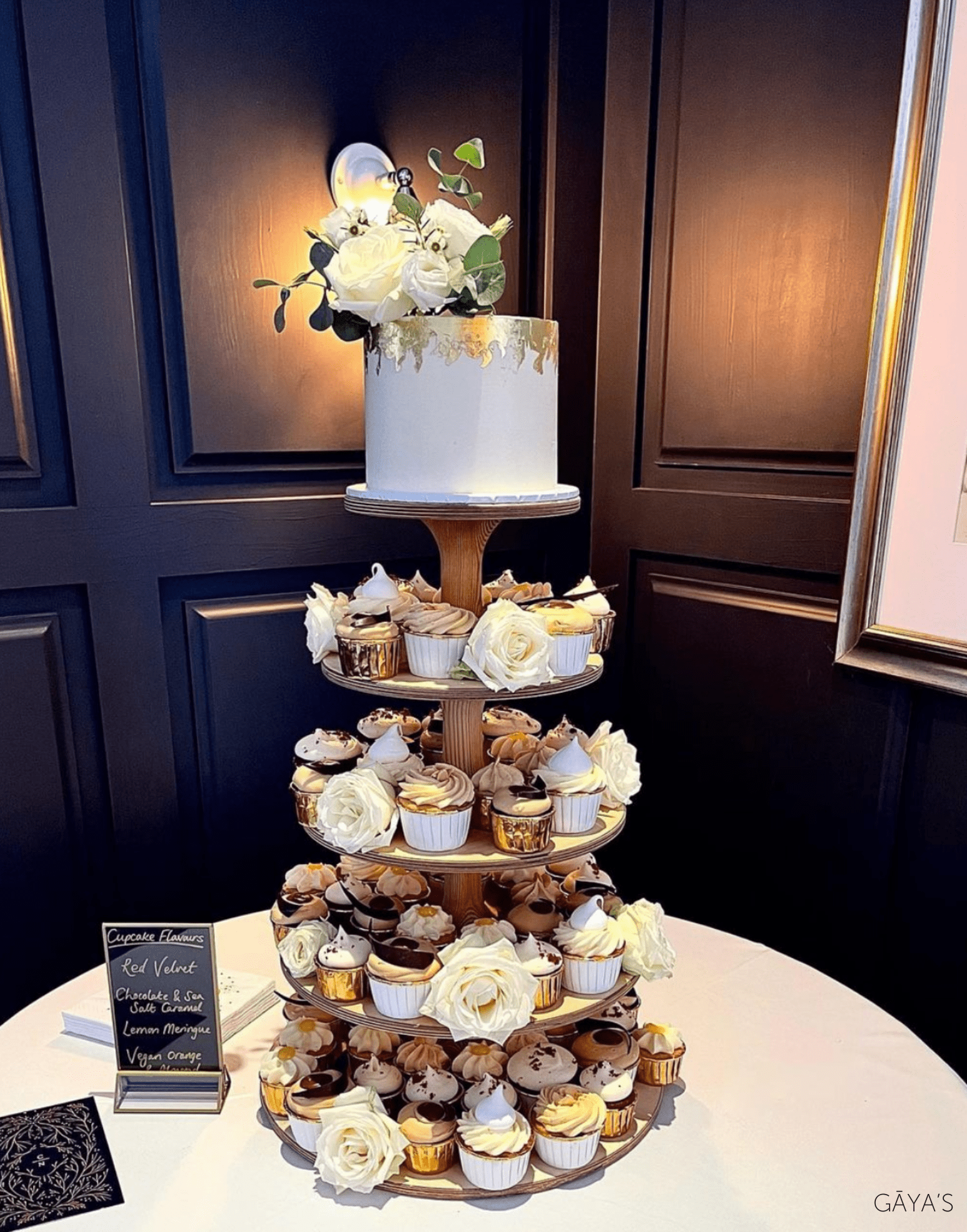 Deluxe Adjustable Scandinavian Birch Cupcake Stand - Prop Options