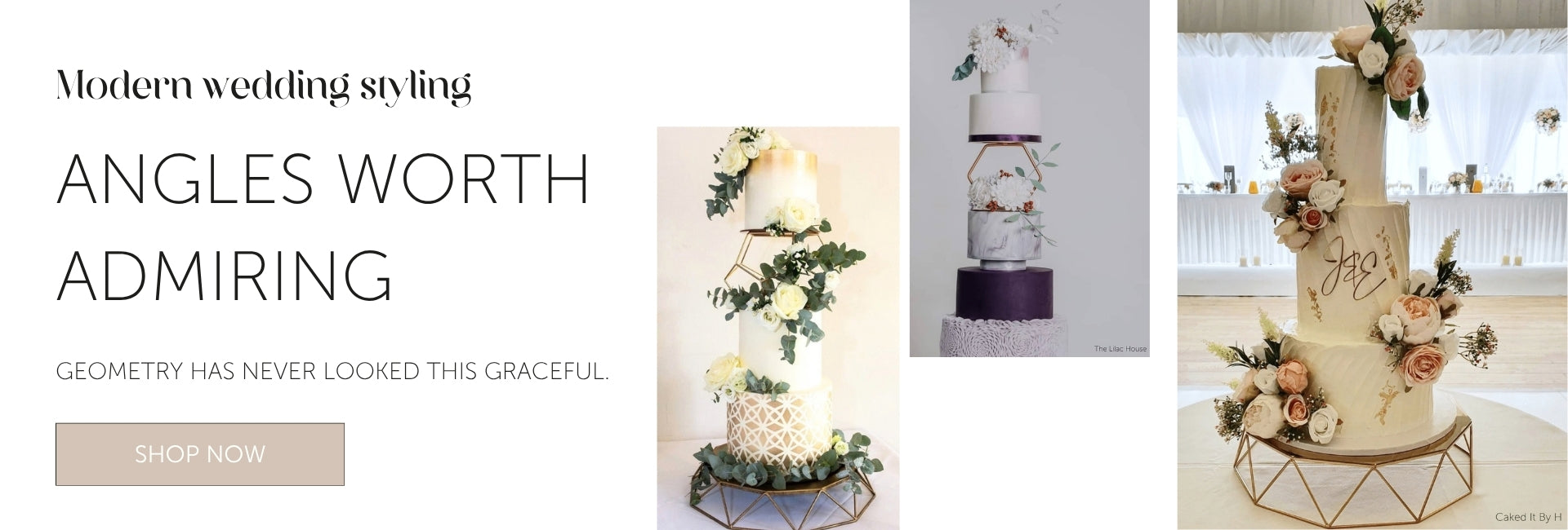 Geometric Wedding Cakes: Clean Lines, Sharp Styling and Contemporary Cake Displays