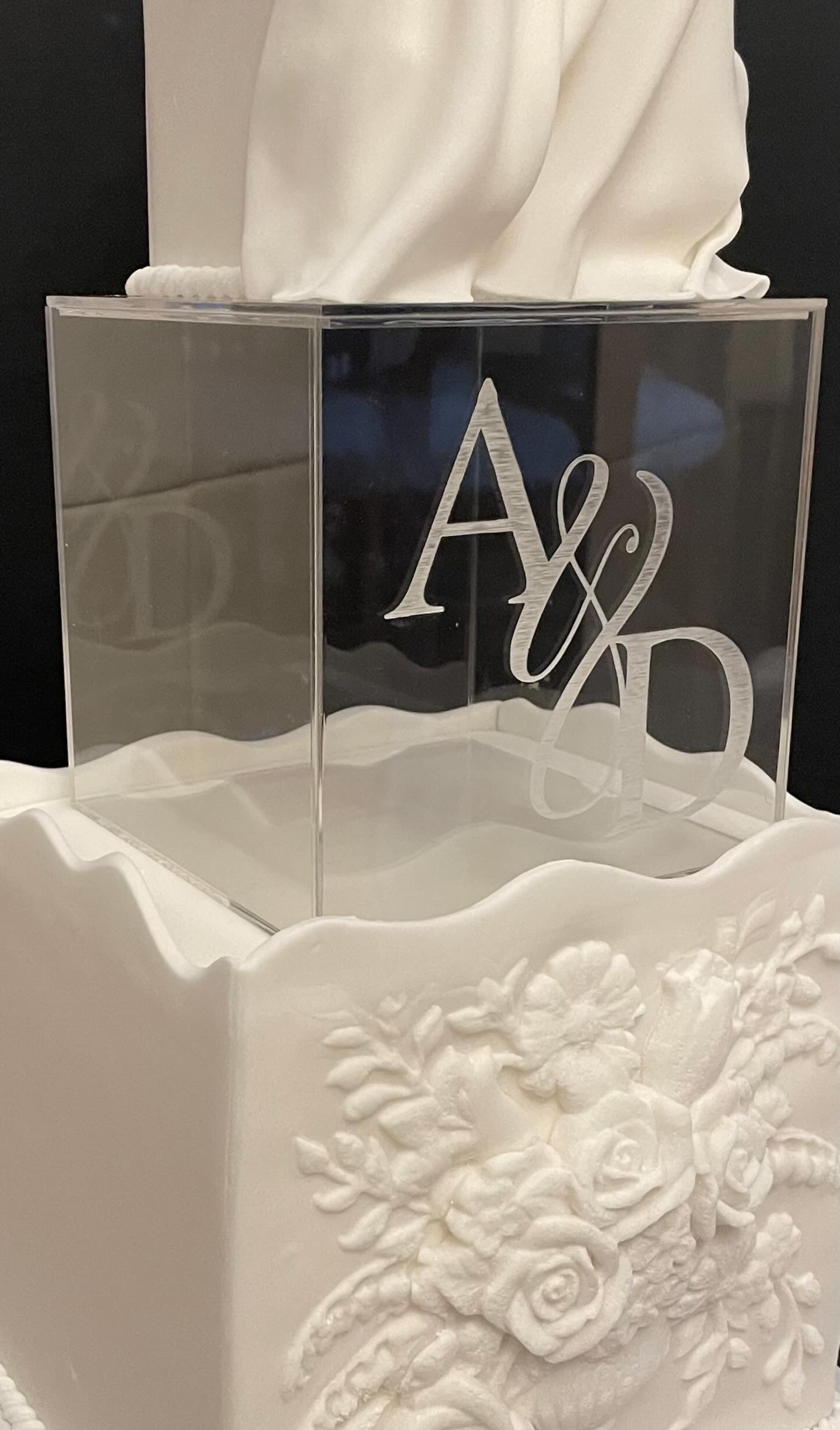 Personalised Square Acrylic Fillable Clear Tiers - Prop Options
