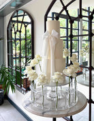 Acrylic Pedestal, pairs very well with the floral crown 