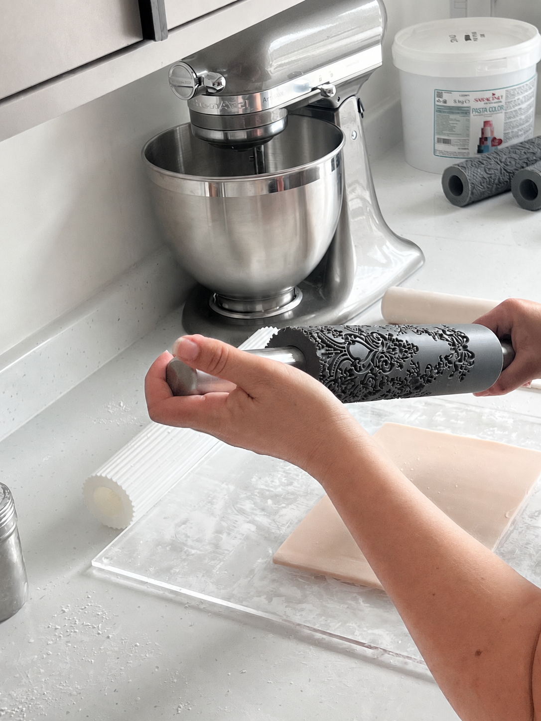 ErgoPin Ergonomic Rolling Pin Handle - Prop Options