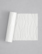 No.22 Palm mini 4" texture rolling pin with its pattern rolled out on white fondant - Prop Options