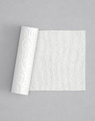 No.27 Solstice mini 4" texture rolling pin with its pattern rolled out on white fondant - Prop Options