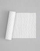 No.31 Zigzag mini 4" texture rolling pin with its pattern rolled out on white fondant - Prop Options