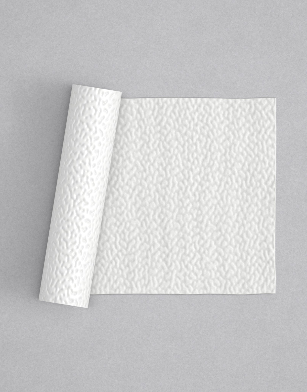 No.58 Stephanie mini 4" texture rolling pin with its pattern rolled out on white fondant - Prop Options