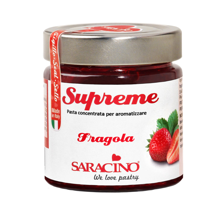 Saracino Strawberry Food Flavour Paste 200g & 1kg - 200g