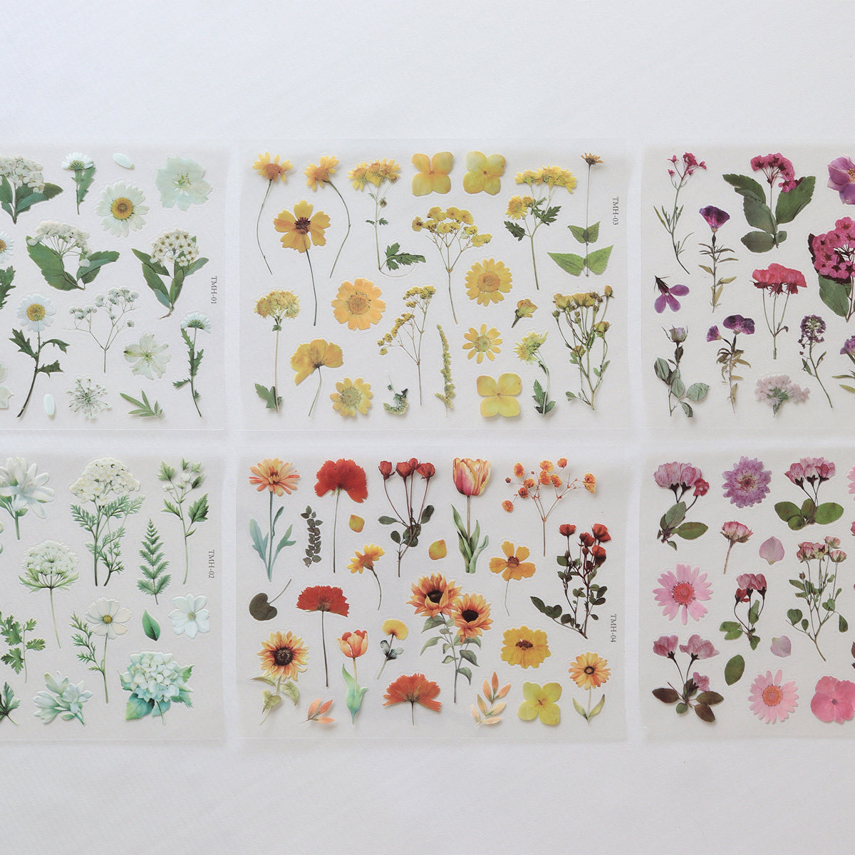 Clear Tier Floral Stickers | Prop Options