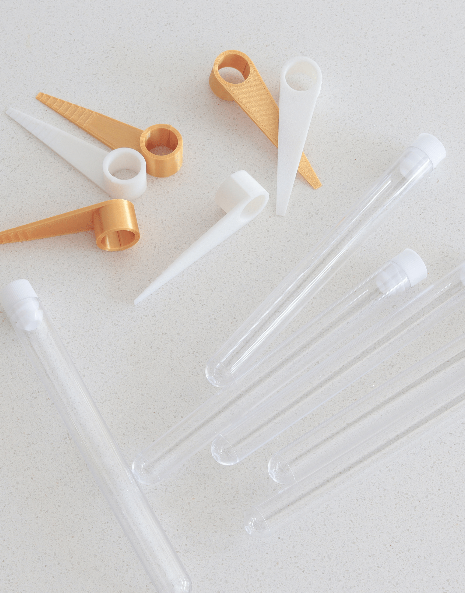 Floating Floral Vial Holders - Set of 5 - Prop Options