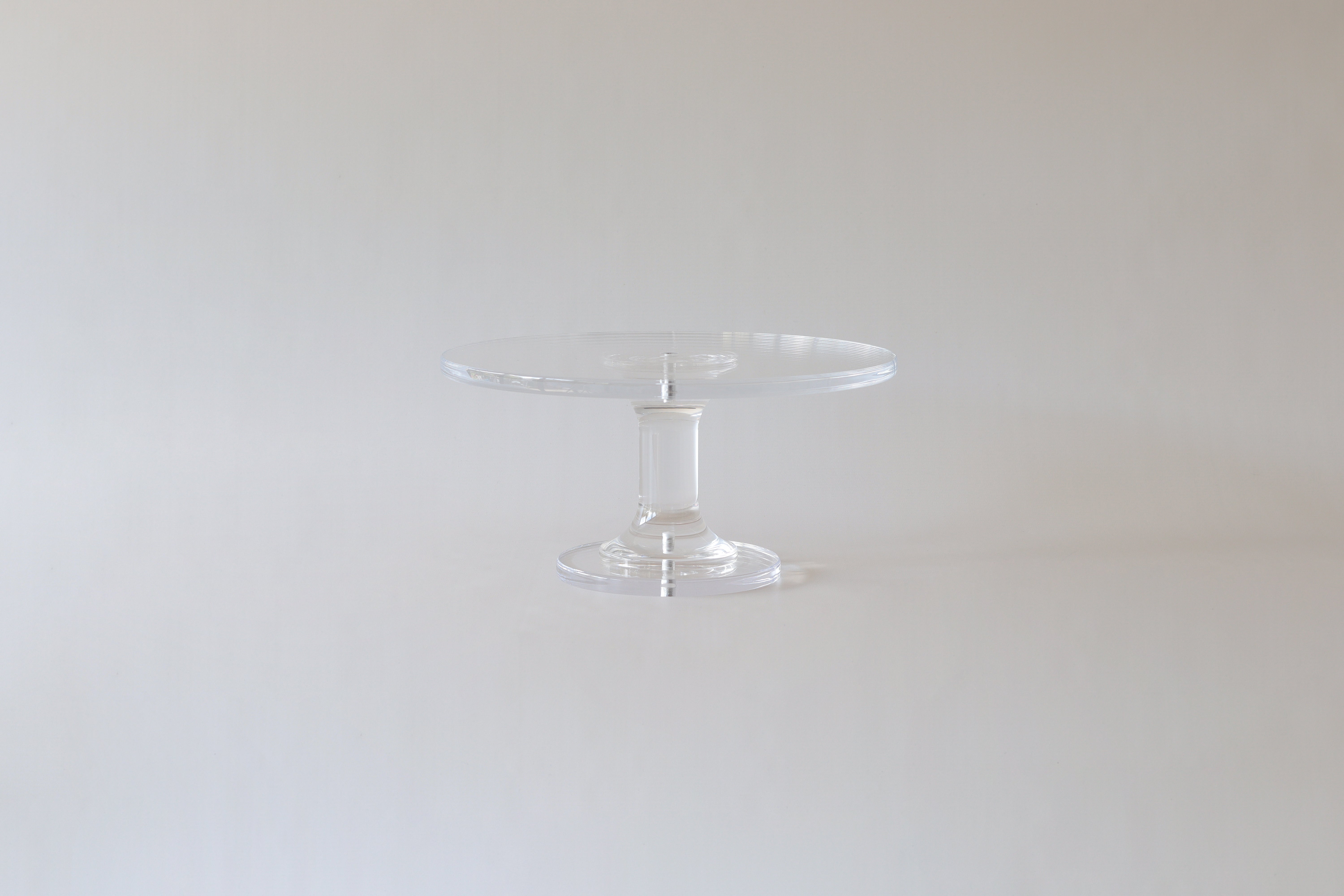 Ultra - polished Acrylic Pedestal Cake Stand - Prop Options