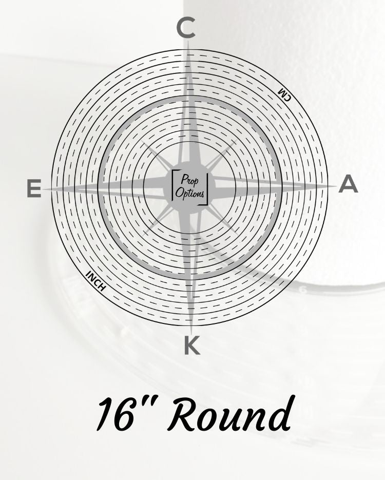 Prop Options 16" Round Cake Compass