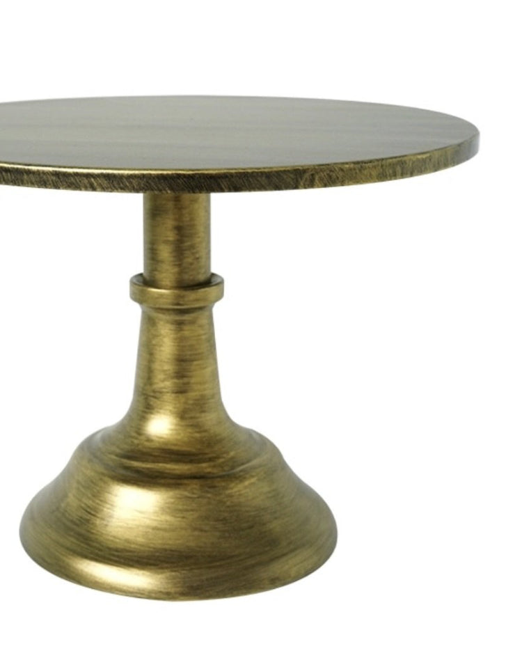 Prop Options Carbon steel adjustable cake stand in gold