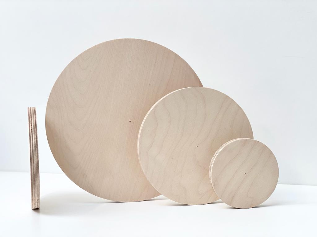 Prop Options Scandinavian birch ply discs cake boards