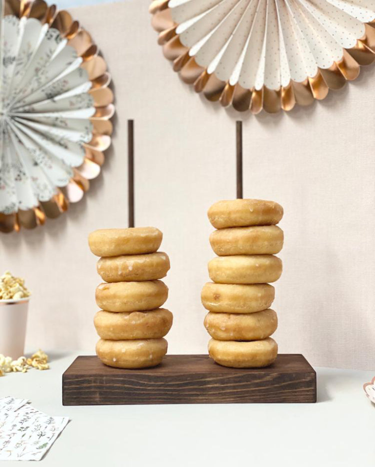 Prop Options wooden donut doughnut stand
